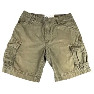 Dockers Cargo Shorts Mens 36 Olive Green Cotton Casual Utility Pockets